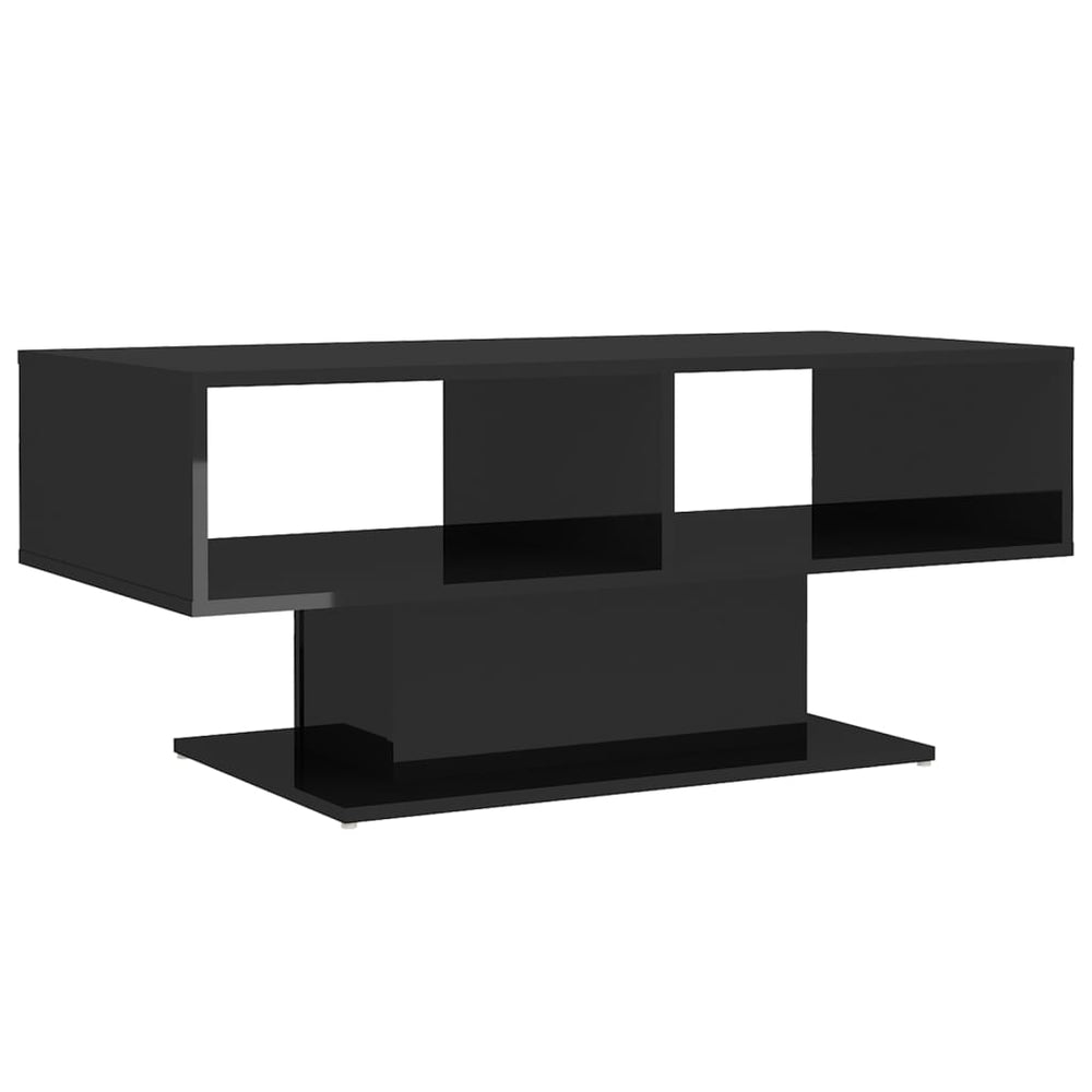 Hochglanz Couchtisch Schwarz
