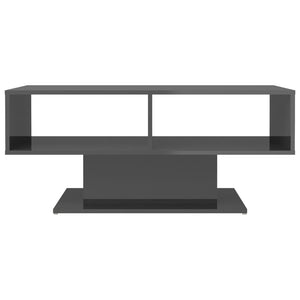 Couchtisch Hochglanz Grau 103,5 cm