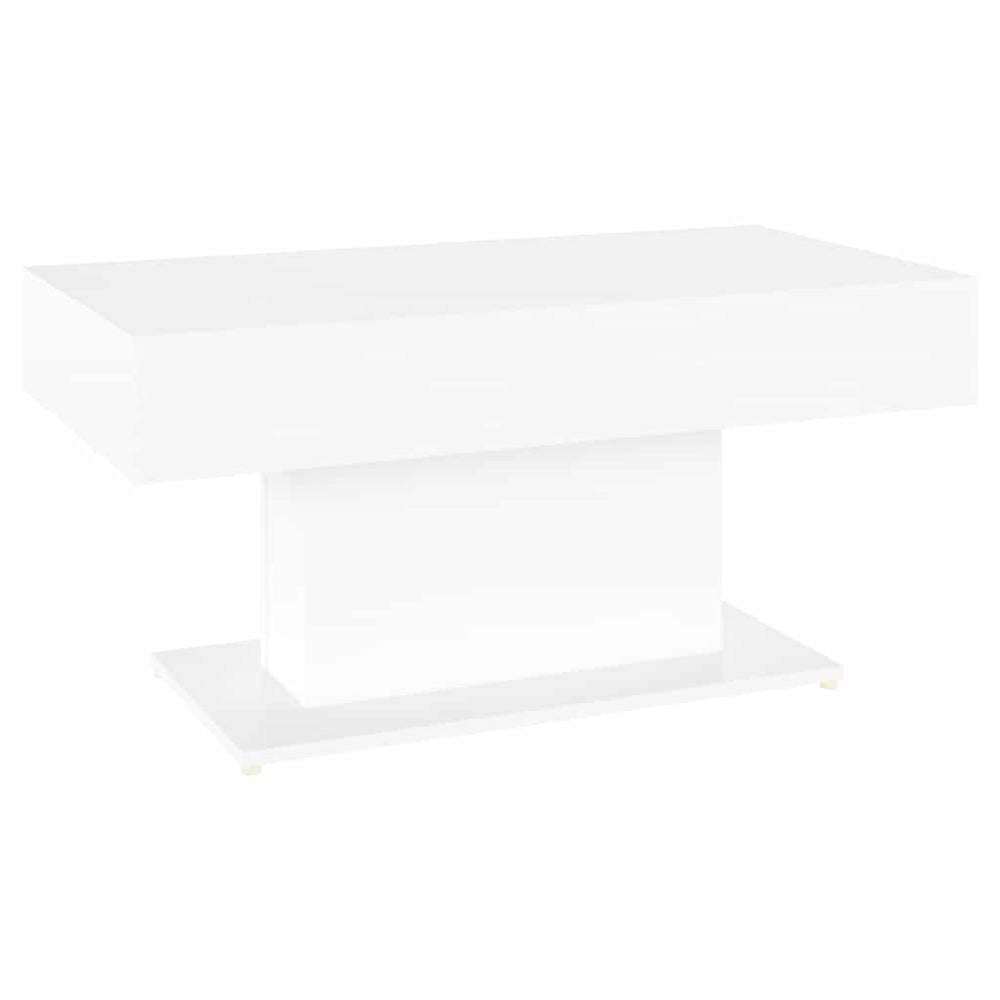 vidaXL Table basse blanc 96x50x45 cm Aggloméré