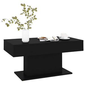 Schwarzer Couchtisch 96x50 cm