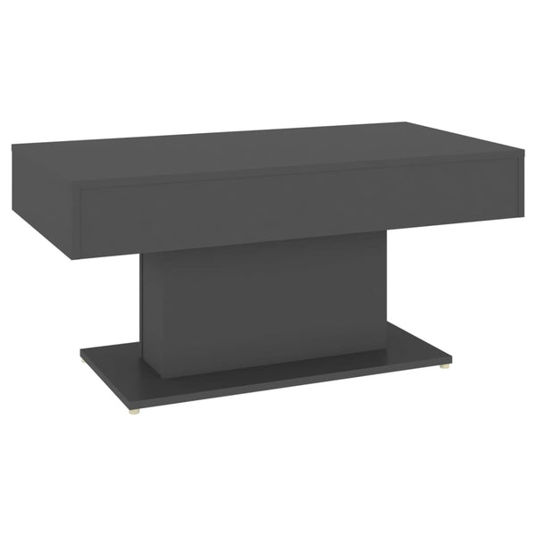 Grauer Couchtisch 96x50 cm