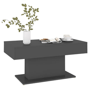 Grauer Couchtisch 96x50 cm