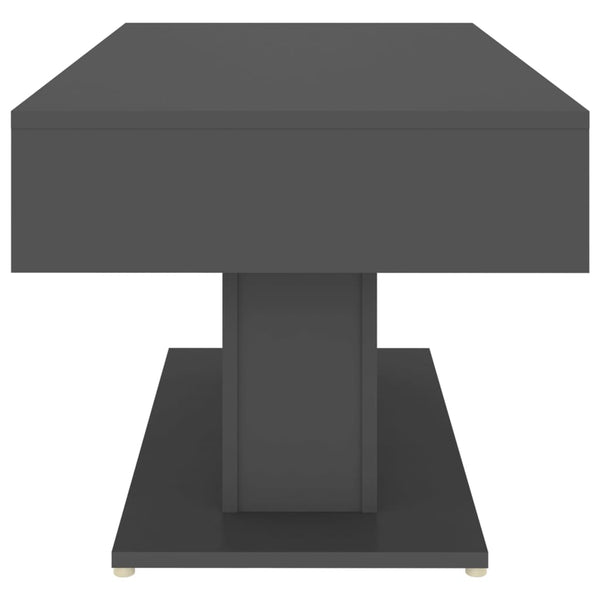 Grauer Couchtisch 96x50 cm