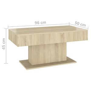 Sonoma Eiche Couchtisch 96x50 cm
