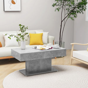 Betongrauer Couchtisch, 96 cm