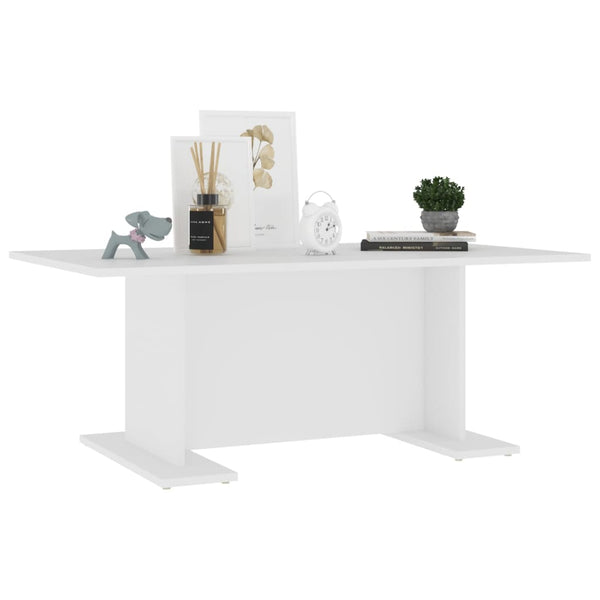 Weißer Couchtisch Holzwerkstoff 103,5 cm