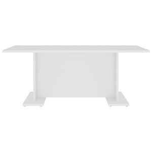 Weißer Couchtisch Holzwerkstoff 103,5 cm