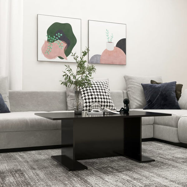 Schwarzer Couchtisch 103,5x60 cm