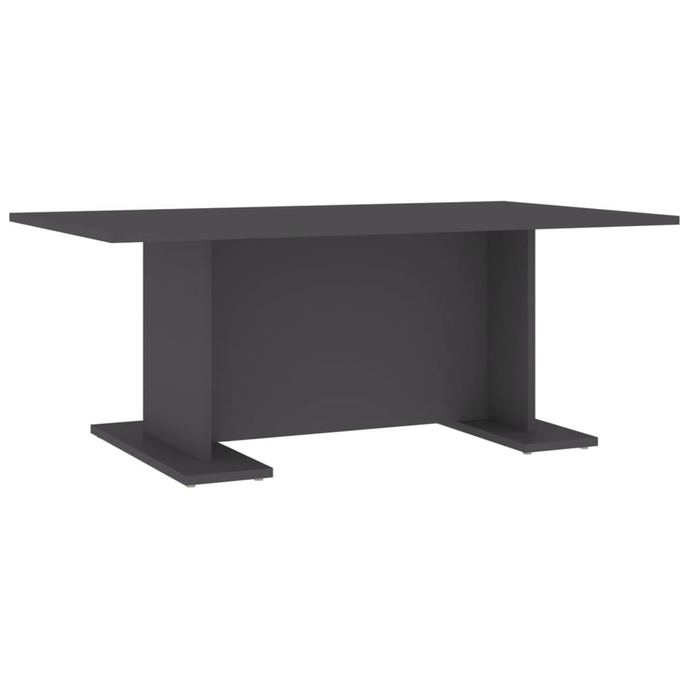 vidaXL Table basse grise 103,5x60x40 cm en bois d'ingénierie