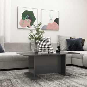 Grauer Couchtisch 103,5x60 cm
