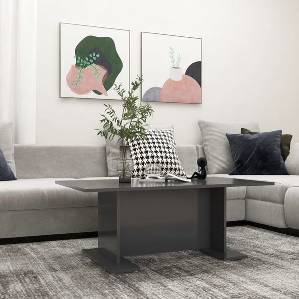 Grauer Couchtisch 103,5x60 cm