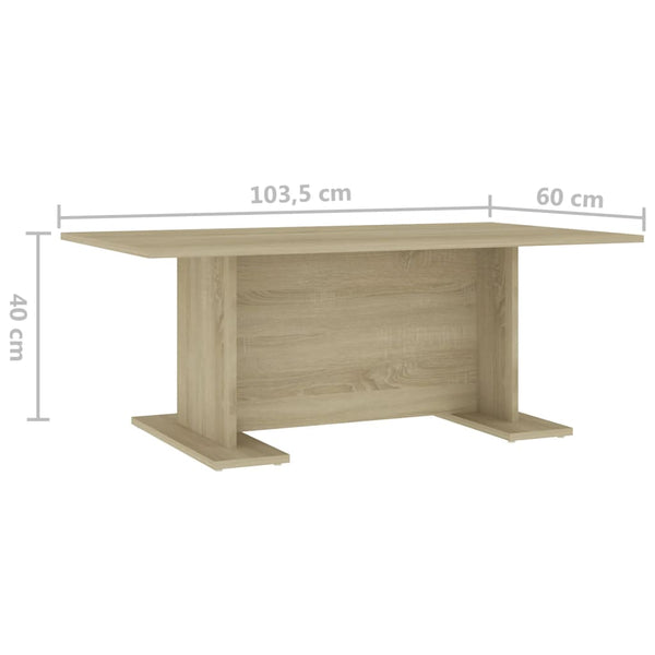 Sonoma Eiche Couchtisch, 103,5 cm