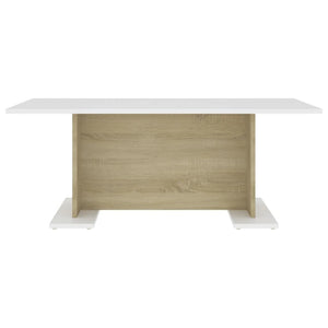 Couchtisch Weiß Sonoma-Eiche 103,5 cm