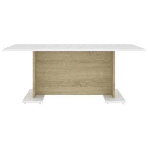 Couchtisch Weiß Sonoma-Eiche 103,5 cm