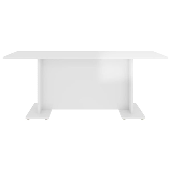 Couchtisch Hochglanz Weiß 103,5 cm