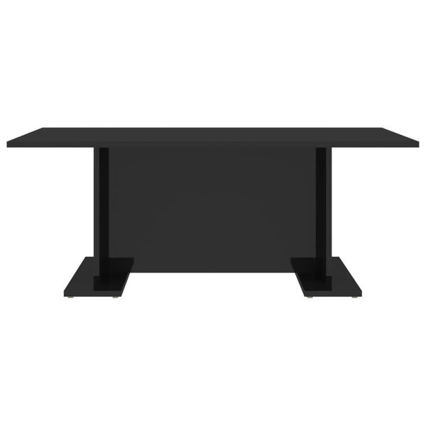 Couchtisch Hochglanz Schwarz 103,5 cm