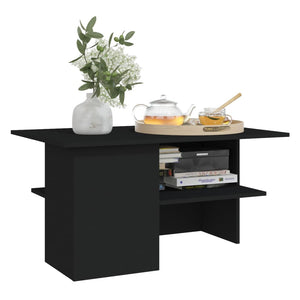 Schwarzer Couchtisch 90x60 cm