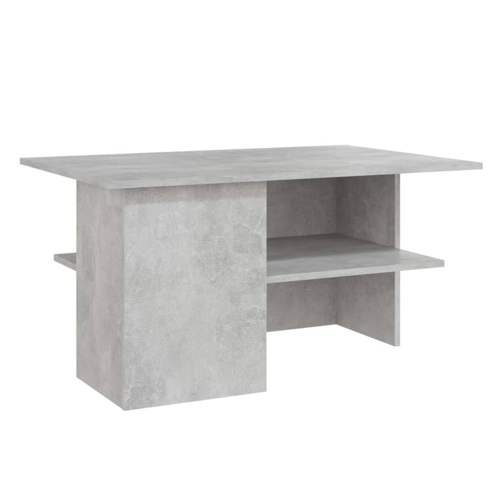 vidaXL Table basse gris béton 90x60x46,5 cm Aggloméré