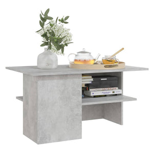 Betongrauer Couchtisch, 90x60 cm