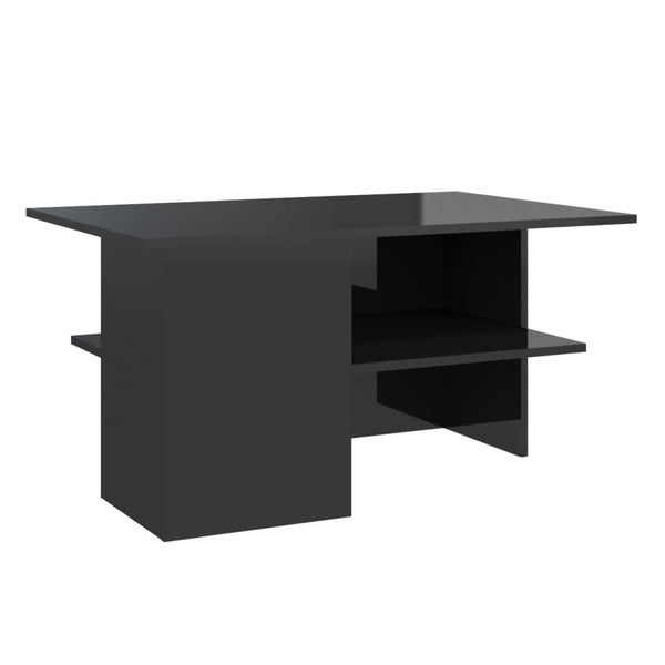 Couchtisch Schwarz Hochglanz 90x60 cm