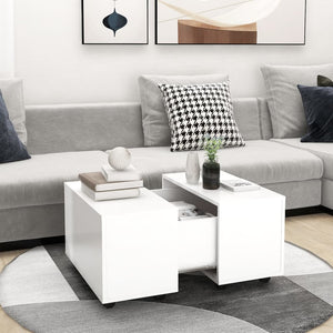 Weißer Couchtisch 60x60 cm