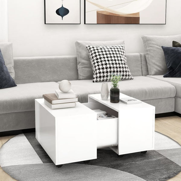 Weißer Couchtisch 60x60 cm