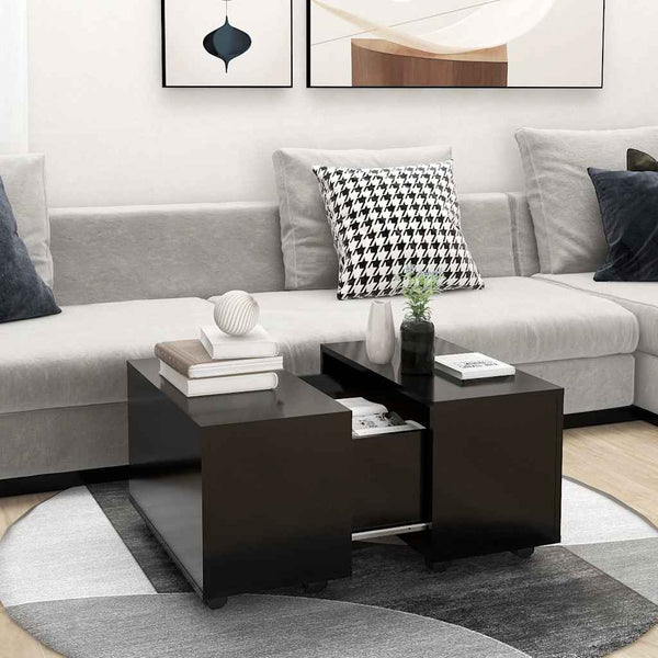 Schwarzer Couchtisch 60x60 cm