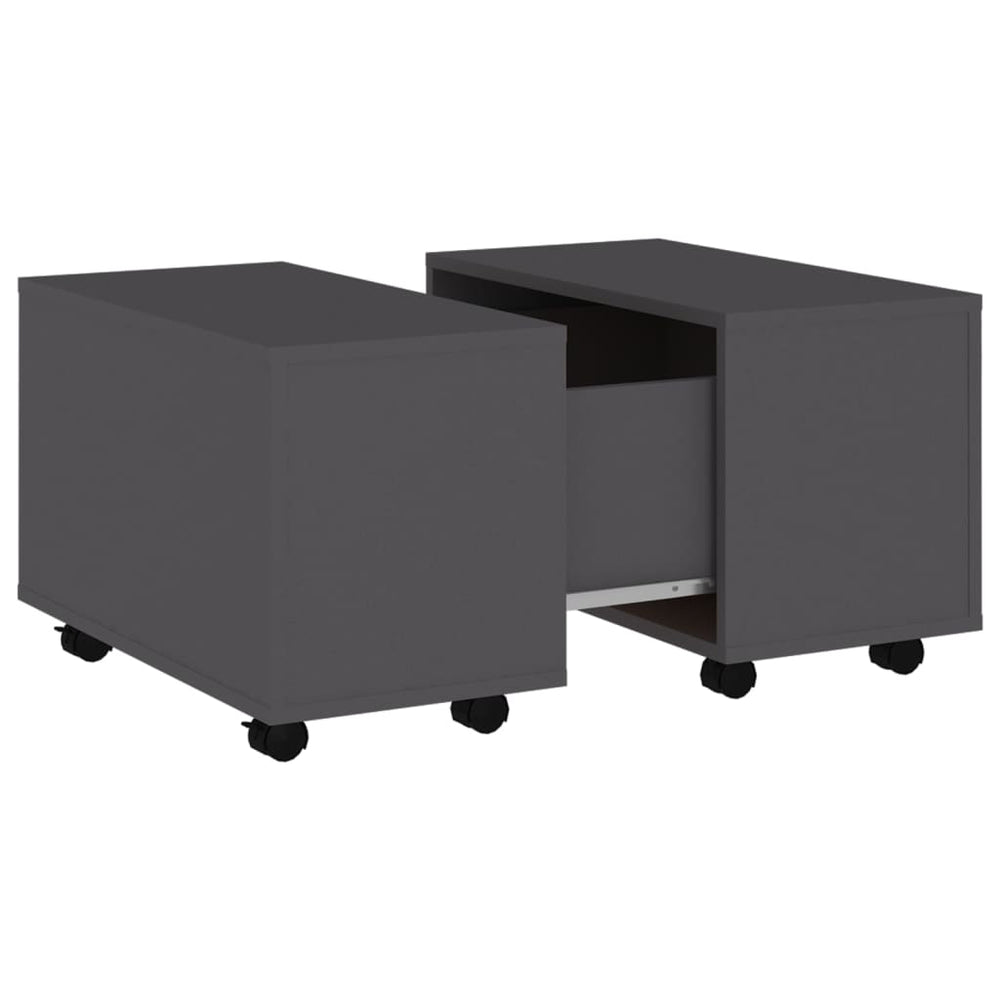 Grauer Couchtisch 60x60 cm