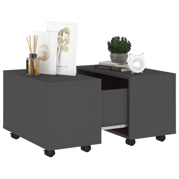 Grauer Couchtisch 60x60 cm