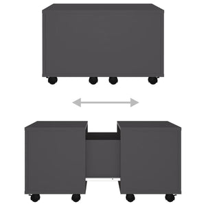 Grauer Couchtisch 60x60 cm