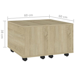 Sonoma Eiche Couchtisch 60x60 cm