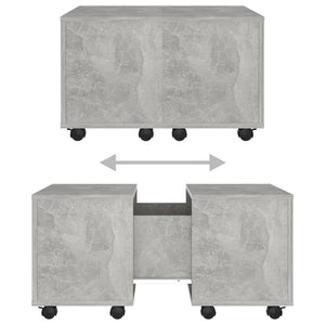 Betongrauer Couchtisch 60x60 cm