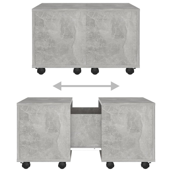 Betongrauer Couchtisch 60x60 cm