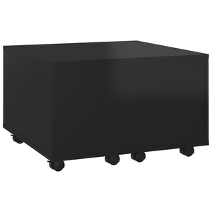 Couchtisch Hochglanz Schwarz 60x60 cm