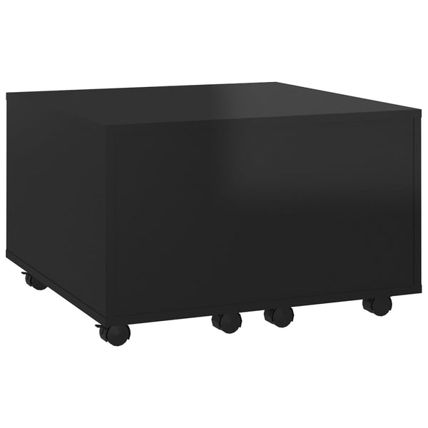 Couchtisch Hochglanz Schwarz 60x60 cm