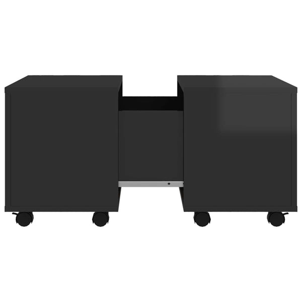 Couchtisch Hochglanz Schwarz 60x60 cm