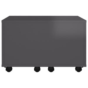 Hochglanz Couchtisch Grau 60x60 cm