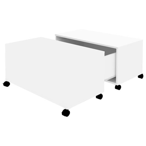 Weißer Couchtisch 75x75 cm
