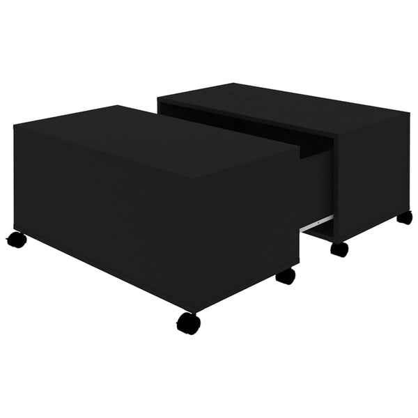 Schwarzer Couchtisch 75x75 cm
