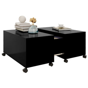 Schwarzer Couchtisch 75x75 cm