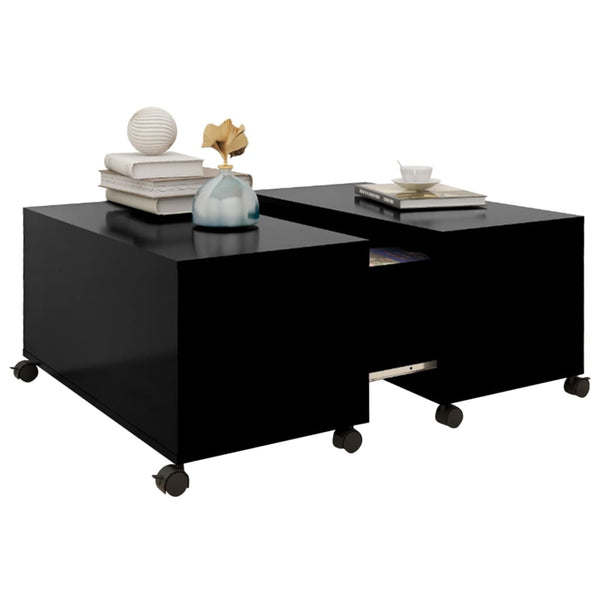 Schwarzer Couchtisch 75x75 cm