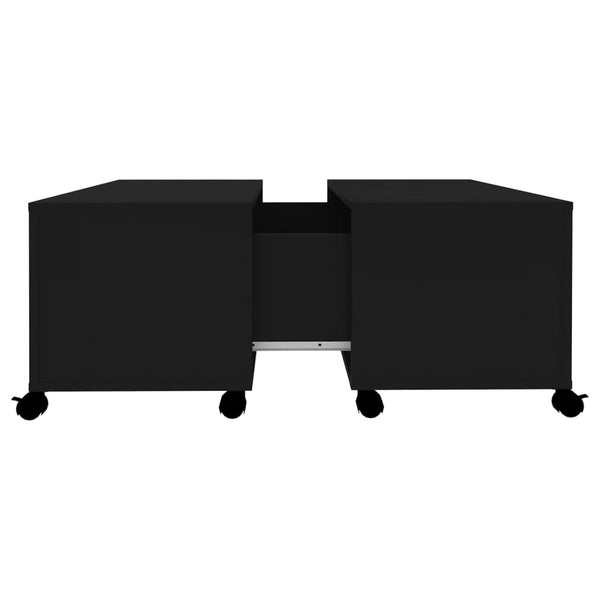 Schwarzer Couchtisch 75x75 cm