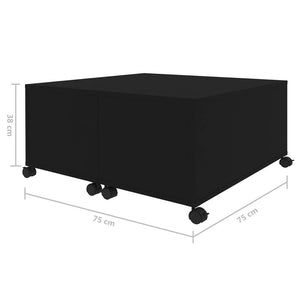 Schwarzer Couchtisch 75x75 cm