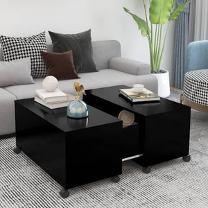 Schwarzer Couchtisch 75x75 cm