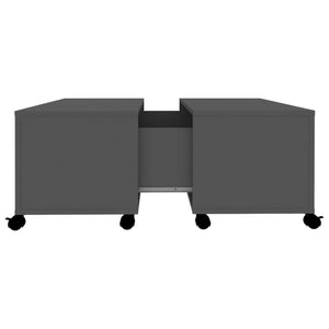 Grauer Couchtisch 75x75 cm