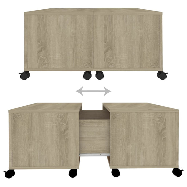 Sonoma Eiche Couchtisch 75x75 cm