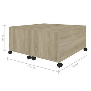 Sonoma Eiche Couchtisch 75x75 cm