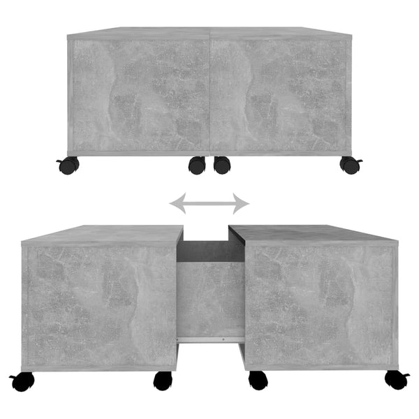 Betongrauer Couchtisch 75x75 cm