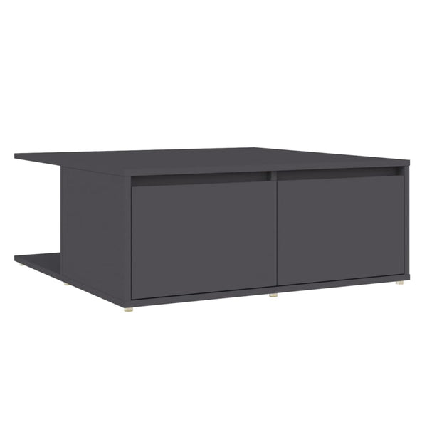 Grauer Couchtisch 80x80 cm