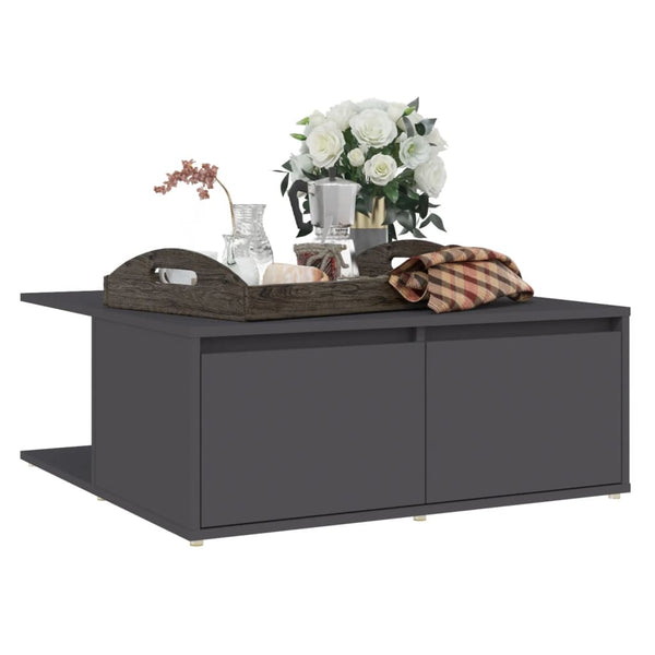 Grauer Couchtisch 80x80 cm